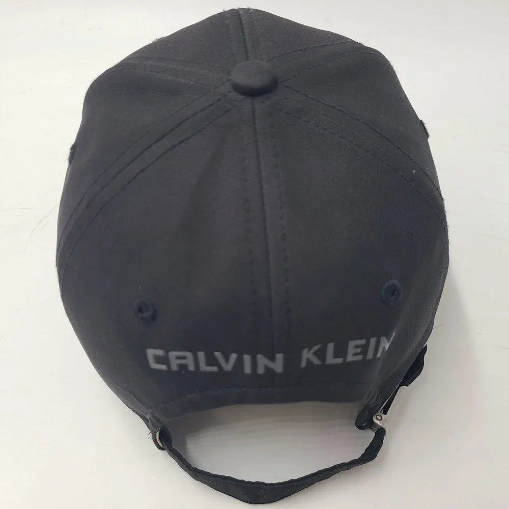 Calvin Klein Hat Strapback Black Polyester Adjustable Casual Everyday Wear Men‎